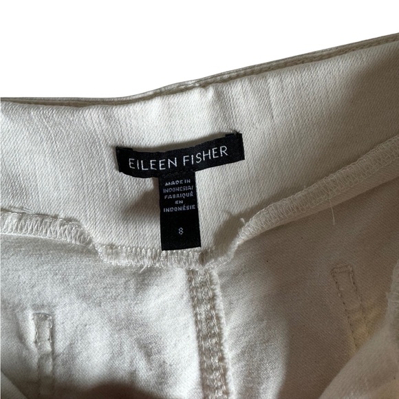 NWOT Eileen Fisher Undyed Organic Cotton Denim Tapered Pant - Picture 10 of 10
